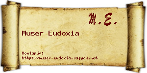 Muser Eudoxia névjegykártya